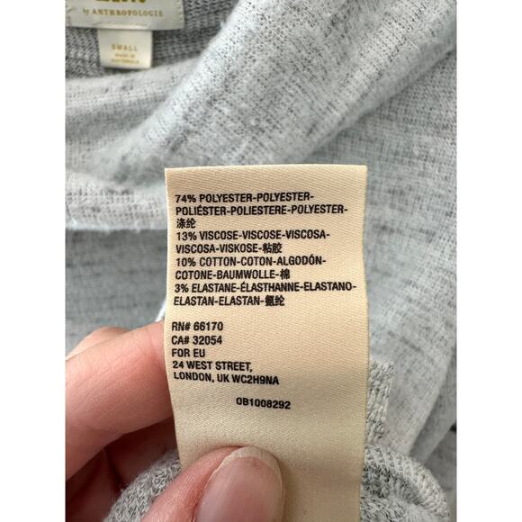 ANTHROPOLOGIE | Maeve Light Gray Cozy Soft Cowl Neck Long Length Sweater | Small - Picture 6 of 7